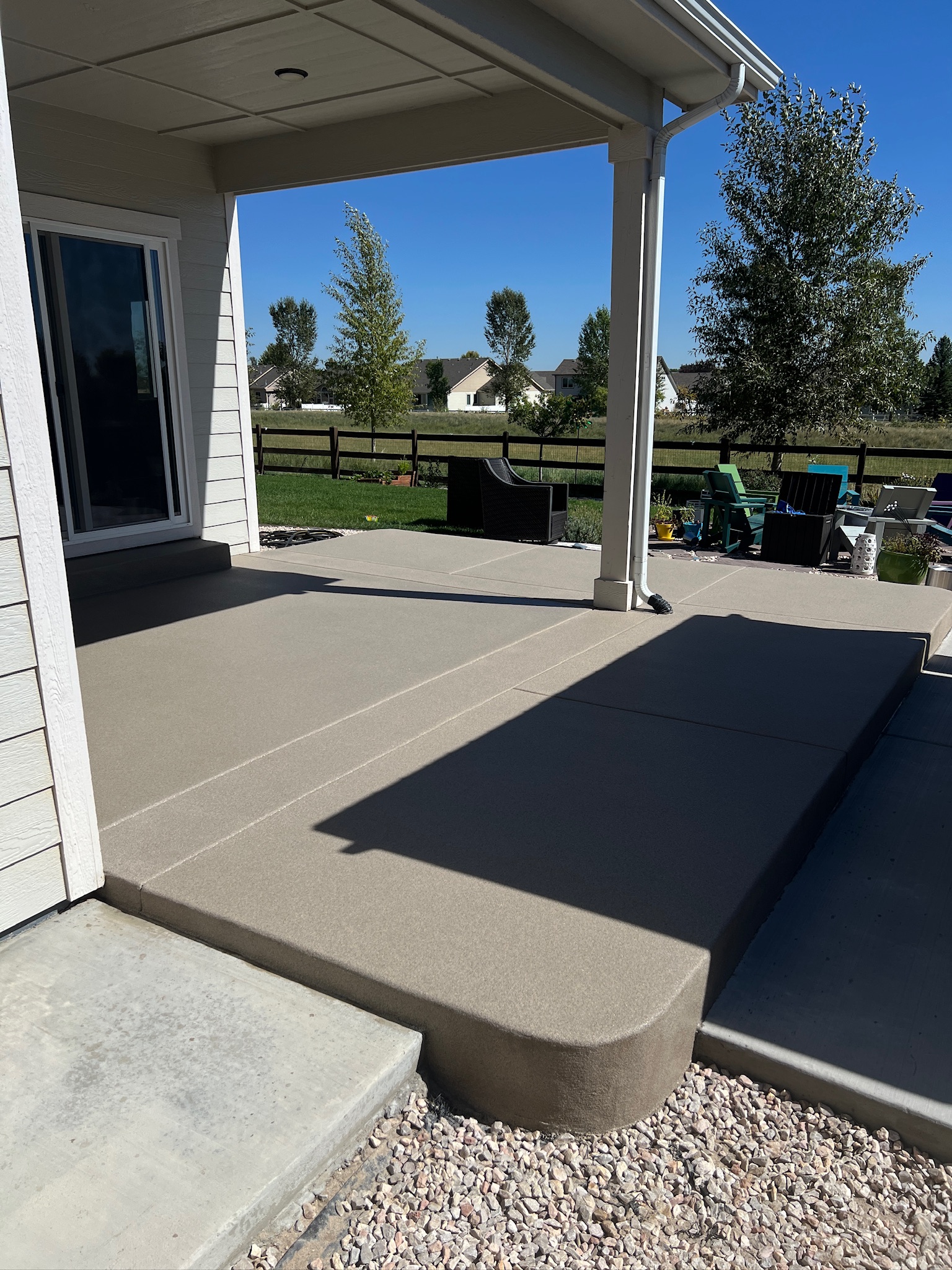 Completed concrete coating work by Mint Concrete Polishing in Scottsdale, Arizona