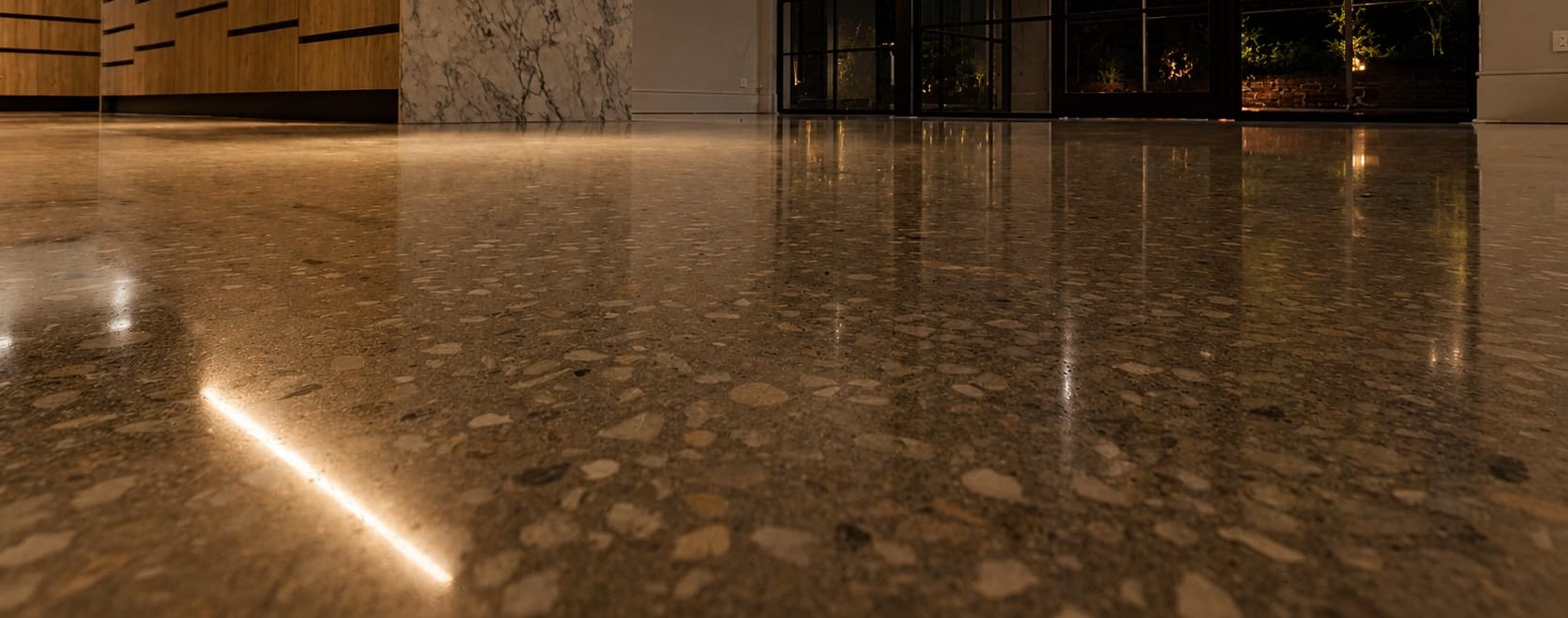Completed commercial polished concrete by Mint Concrete Polishing in Scottsdale, Arizona